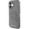 Karl Lagerfeld IML Rhinestones Karl Head Case voor iPhone 16 (zwart)