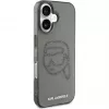 Karl Lagerfeld IML Rhinestones Karl Head Case voor iPhone 16 (zwart)