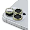 2-in-1 Guess BP Rhinestone Screen and Camera Lens Protector Kit voor iPhone 16 Pro Max goud