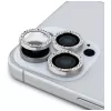 Guess BP Rhinestone 2-in-1 Screen and Camera Lens Protector Set voor Apple iPhone 16 Pro Max - zilver