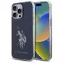 U.S. POLO ASSN. Shiny Big Logo Back Cover voor Apple iPhone 15 Pro Max 6,7 inch blauw TPU