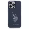 U.S. POLO ASSN. Shiny Big Logo Back Cover voor Apple iPhone 15 Pro Max 6,7 inch blauw TPU