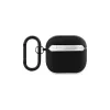 BMW BMA4SSLBK AirPods 4 Cover zwart echt leer zilver logo