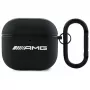 AMG AMA4SLWK AirPods 4 hoesje zwart leer wit logo