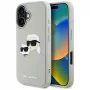 KARL LAGERFELD HC 3D Rubber DoubleHeads hoesje voor Apple iPhone 16 - beige
