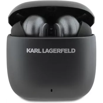 KARL LAGERFELD Metal Printed Logo TWS-oordopjes met ANC/ENC - zwart