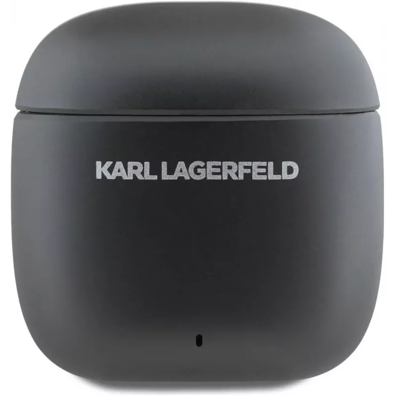 KARL LAGERFELD Metal Printed Logo TWS-oordopjes met ANC/ENC - zwart