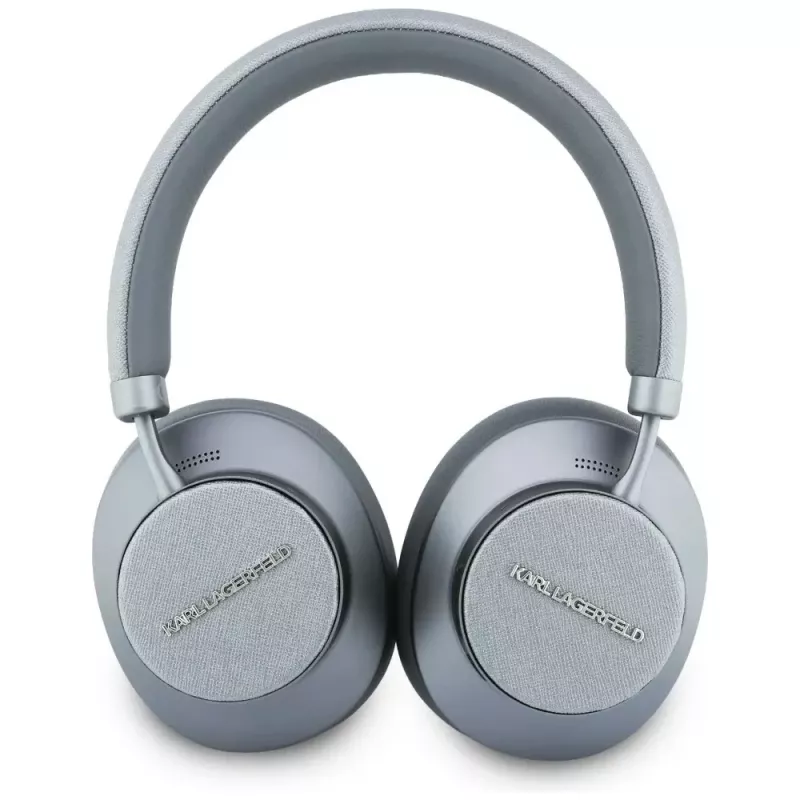 Karl Lagerfeld Saffiano Elongated Bluetooth ANC over-ear koptelefoon grijs
