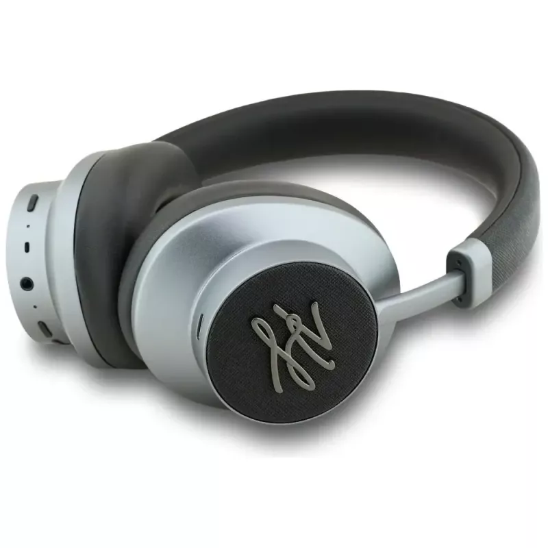 KARL LAGERFELD Grained Initials Bluetooth ANC over-ear koptelefoon zwart