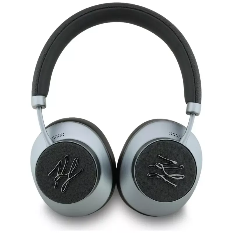 KARL LAGERFELD Grained Initials Bluetooth ANC over-ear koptelefoon zwart