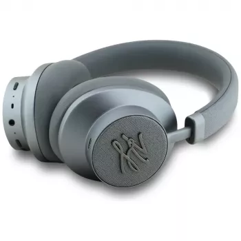 Karl Lagerfeld Grained Initials Bluetooth ANC over-ear koptelefoon grijs