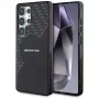 Hoesje AMG Double Layer Rhombs MagSafe voor Samsung Galaxy S25 Ultra zwart-rood
