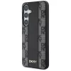 DKNY Leather Checkered Pattern MagSafe hoesje voor Samsung Galaxy S25, zwart