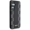 DKNY Leather Checkered Pattern MagSafe hoesje voor Samsung Galaxy S25, zwart