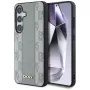 DKNY leren Checkered Pattern MagSafe hoesje voor Samsung Galaxy S25 - taupe