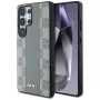 DKNY leren Checkered Pattern MagSafe hoesje voor Samsung Galaxy S25 Ultra - taupe