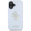 Guess Grained Big 4G Logo Small Classic Logo backcover voor Apple iPhone 16 - blauw
