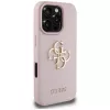 Guess Grained Big 4G Logo Small Classic Logo backcover voor Apple iPhone 16 Pro (roze)