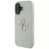 Guess Grained Big 4G Logo Small Classic backcover voor iPhone 16 - groen
