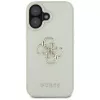 Guess Grained Big 4G Logo Small Classic backcover voor iPhone 16 - groen