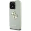 Guess Grained Big 4G Logo Small Classic Logo backcover voor Apple iPhone 16 Pro - groen