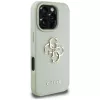 Guess Grained Big 4G Logo Small Classic Logo backcover voor Apple iPhone 16 Pro - groen