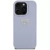 Guess Hot Stamp 4G Pattern Triangle Metal Logo hoesje voor iPhone 16 Pro Max (paars)