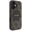Guess 4G Circle Classic Logo MagSafe hoesje voor iPhone 16, bruin