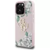 Guess Grained Roses Big 4G Logo Case voor iPhone 16 Pro Max - roze