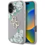 Guess Grained Roses Big 4G Logo Case voor Apple iPhone 16 - paars