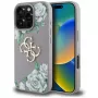 Guess Grained Roses Big 4G Logo Case voor Apple iPhone 16 Pro Max - paars