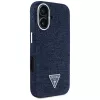 Guess Denim Triangle Logo MagSafe Case voor iPhone 16 blauw