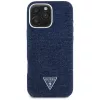 Guess Denim Triangle Logo MagSafe Case voor iPhone 16 Pro blauw
