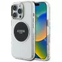 Guess IML Metal Colored Circle Classic Logo MagSafe Case voor iPhone 16 Pro Max (zwart)