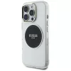 Guess IML Metal Colored Circle Classic Logo MagSafe Case voor iPhone 16 Pro Max (zwart)