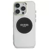 Guess IML Metal Colored Circle Classic Logo MagSafe Case voor iPhone 16 Pro Max (zwart)
