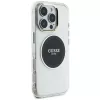 Guess IML Metal Colored Circle Classic Logo MagSafe Case voor iPhone 16 Pro Max (zwart)