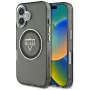 Guess IML Metal Mountain Logo MagSafe Case voor iPhone 16 (zwart)