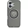 Guess IML Metal Mountain Logo MagSafe Case voor iPhone 16 (zwart)