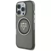 Guess IML Metal Mountain Logo MagSafe Case voor iPhone 16 Pro (zwart)
