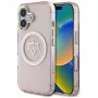 Guess IML Metal Mountain Logo MagSafe Case voor Apple iPhone 16 (roze)