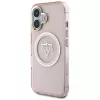 Guess IML Metal Mountain Logo MagSafe Case voor Apple iPhone 16 (roze)