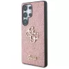 Guess Fixed Glitter Big 4G Metal Logo Case voor Samsung Galaxy S25 Ultra (roze)