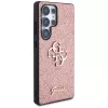 Guess Fixed Glitter Big 4G Metal Logo Case voor Samsung Galaxy S25 Ultra (roze)