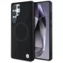 BMW Leder-Halbtextur-MagSafe-Case voor Samsung Galaxy S25 Ultra zwart