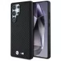 BMW Leather Carbon MagSafe Case voor Samsung Galaxy S25 Ultra zwart
