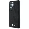BMW Leather Carbon MagSafe Case voor Samsung Galaxy S25 Ultra zwart