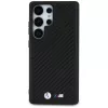 BMW Leather Carbon MagSafe Case voor Samsung Galaxy S25 Ultra zwart