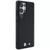 BMW Leather Carbon MagSafe Case voor Samsung Galaxy S25 Ultra zwart