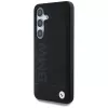 BMW Leder Big Wordmark Case voor Samsung Galaxy S25 zwart